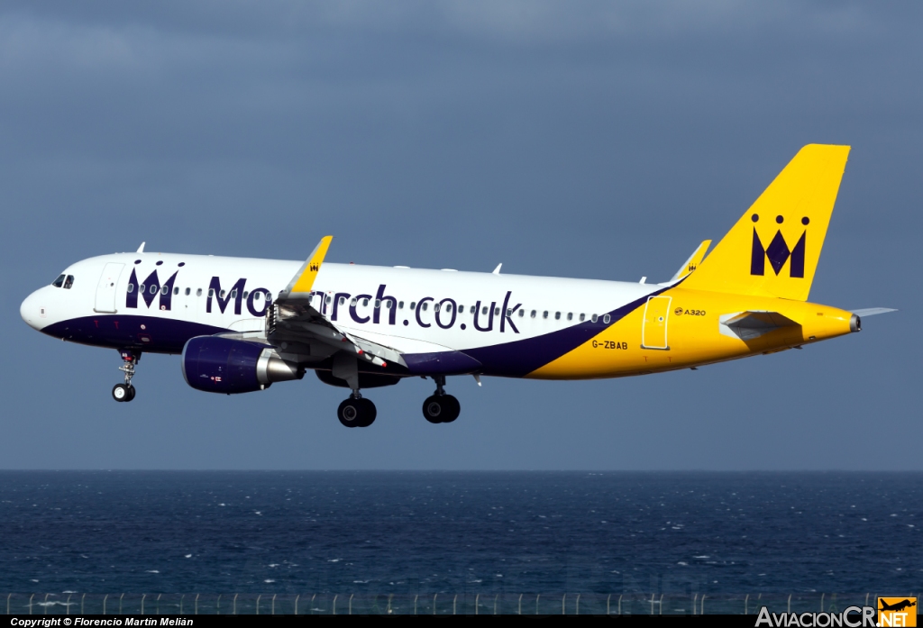 G-ZBAB - Airbus A320-214 - Monarch Airlines