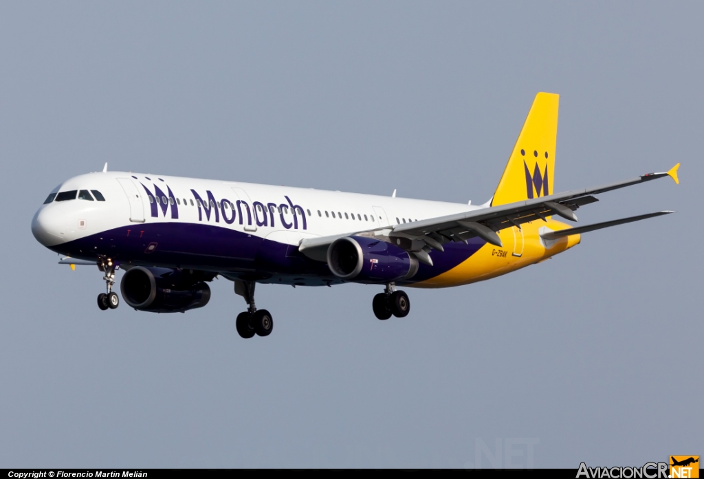 G-ZBAK - Airbus A321-231 - Monarch Airlines