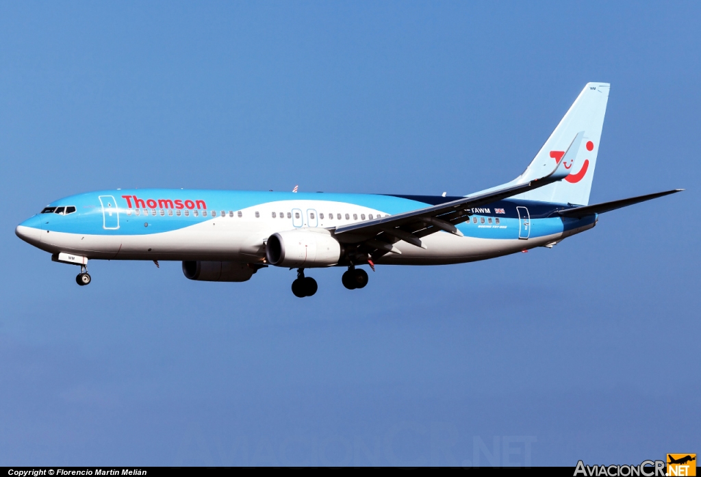 G-TAWM - Boeing 737-8K5 - Thomson Airways