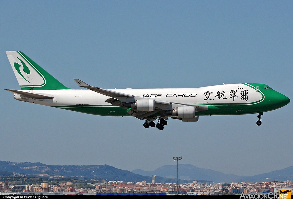B-2422 - Boeing 747-4EVERF - Jade Cargo International