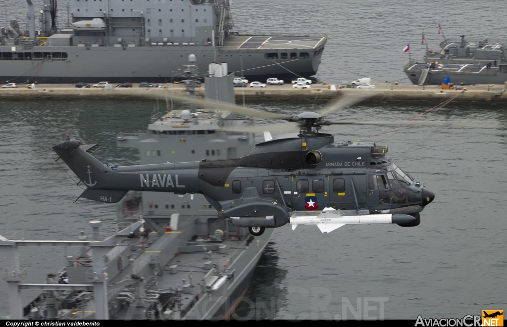AH-1 - Eurocopter AS-532A2 Cougar 2 - Armada de Chile