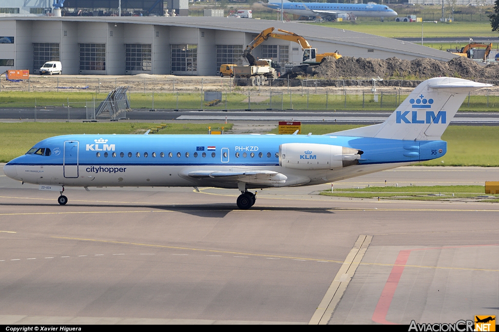 PH-KZD - Fokker 70 - KLM-Cityhopper