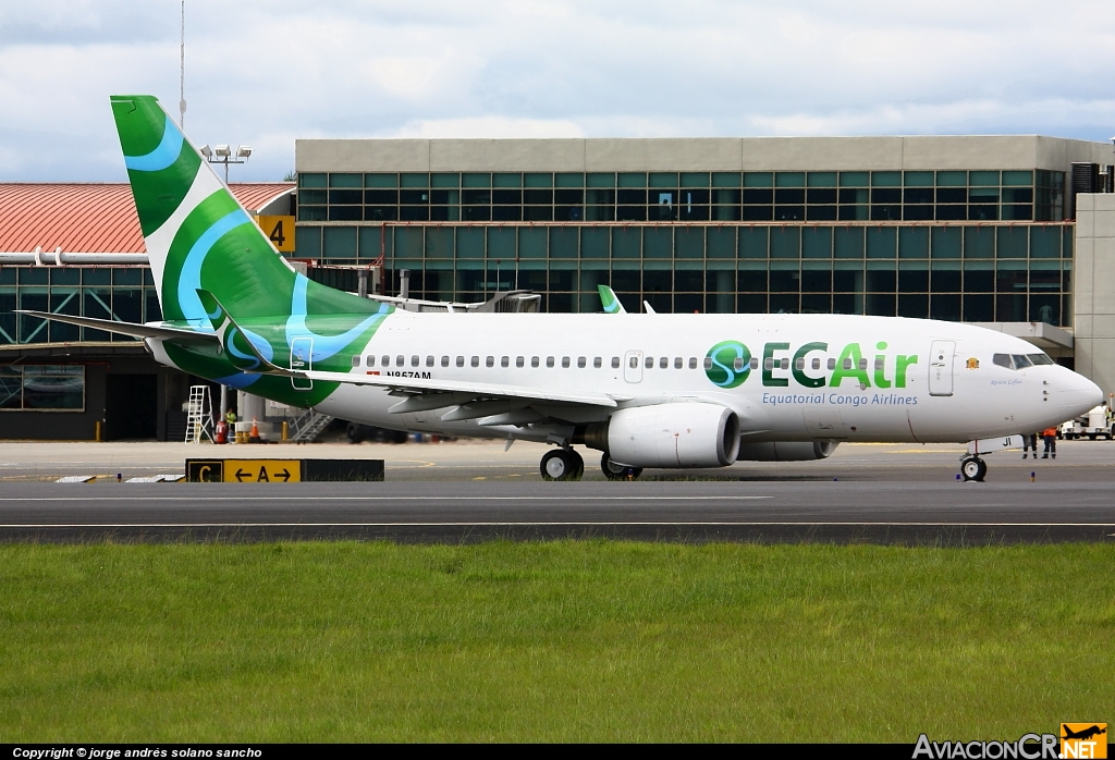 N857AM ECair Equatorial Congo Airlines Boeing 737 752 