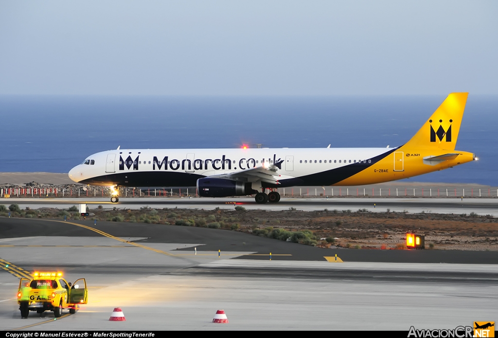 G-ZBAE - Airbus A321-231 - Monarch Airlines