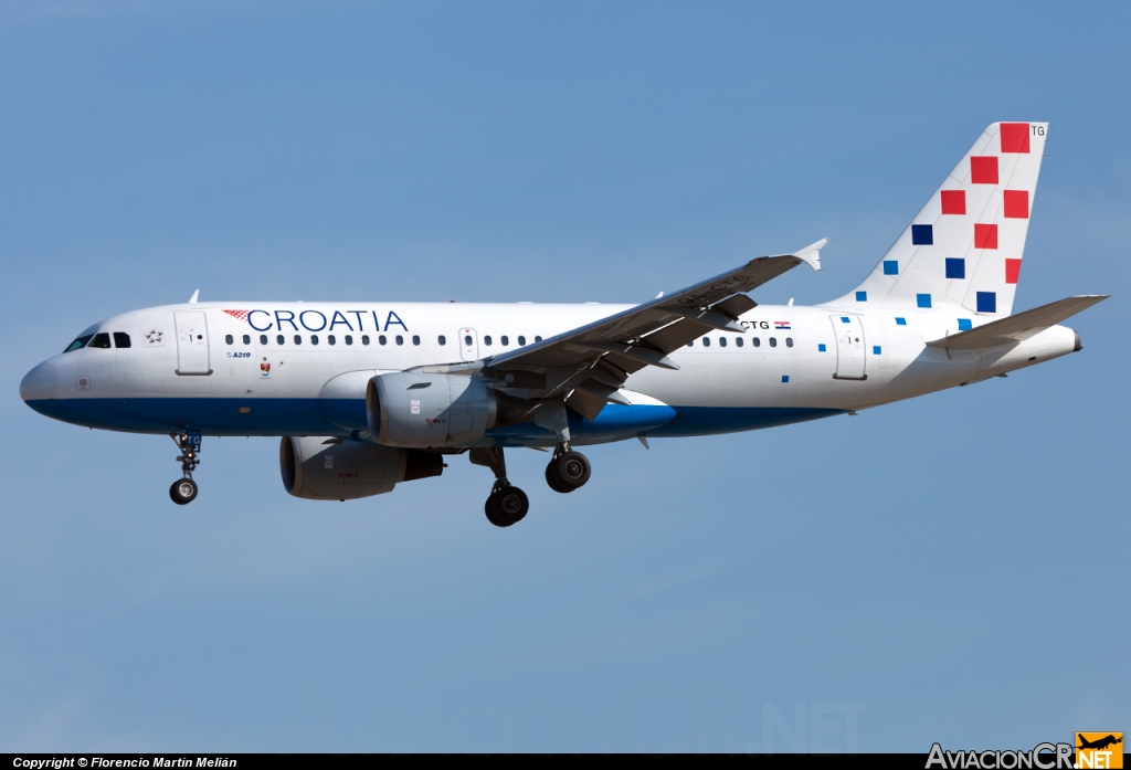 9A-CTG - Airbus A319-112 - Croatia Airlines