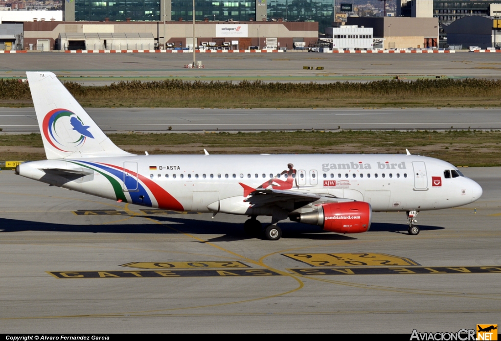 D-ASTA - Airbus A319-112 - Gambia Bird