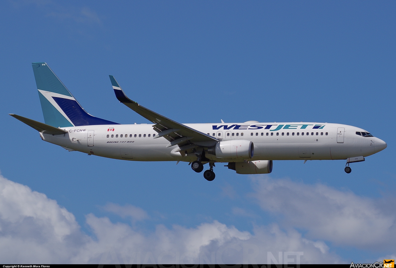 C-FCNW - Boeing 737-8CT - Westjet