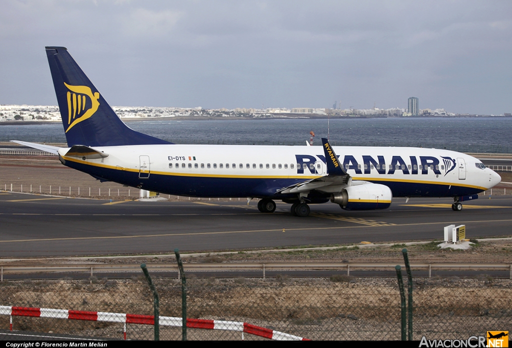 EI-DYS - Boeing 737-8AS - Ryanair