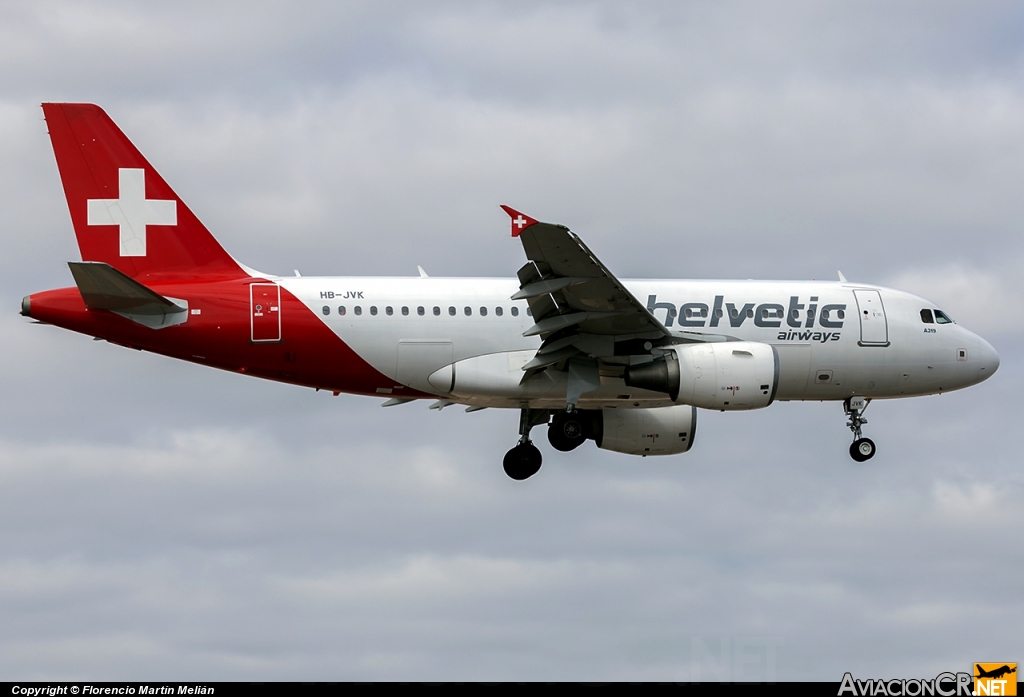 HB-JVK - Airbus A319-112 - Helvetic