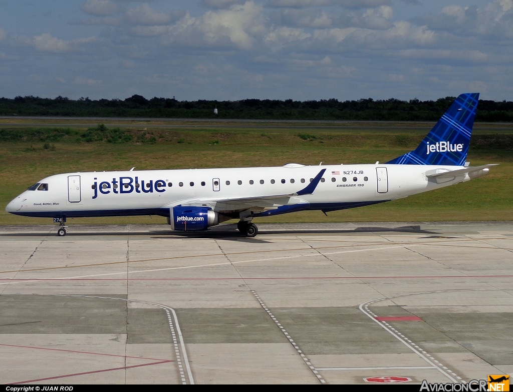 N274JB - Embraer ERJ-190-100AR - jetBlue Airways