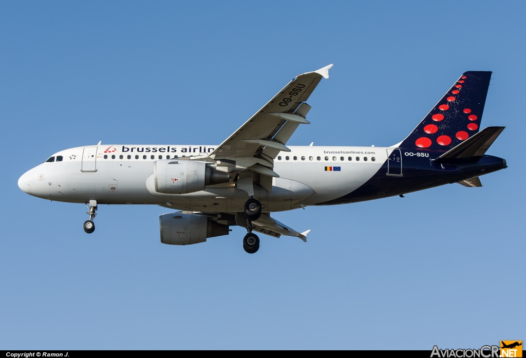 OO-SSU - Airbus A319-111 - Brussels Airlines