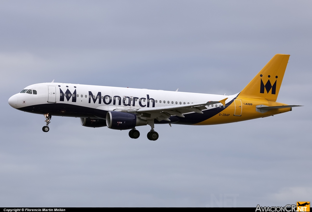 G-ZBAP - Airbus A320-214 - Monarch Airlines