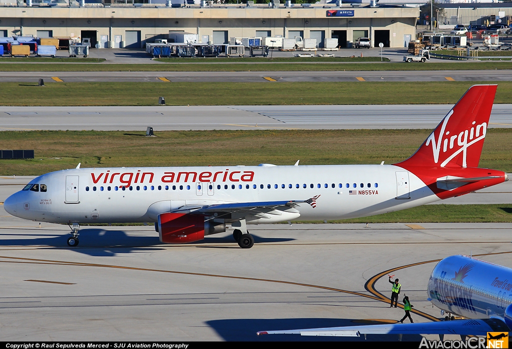 N855VA - Airbus A320-214 - Virgin America
