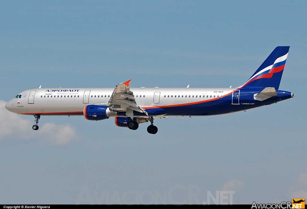 VQ-BEE - Airbus A321-211 - Aeroflot