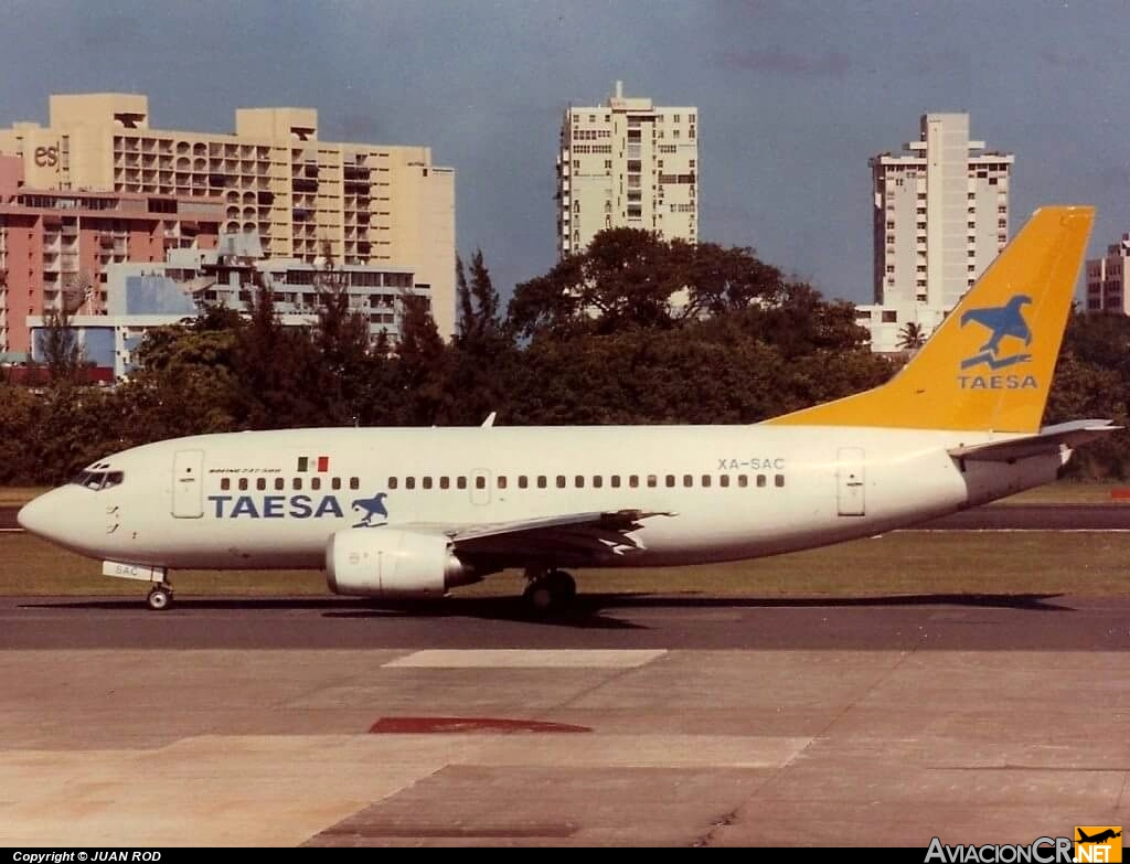 XA-SAC - Boeing 737-5Y0 - TAESA-Transportes Aereos Ejecutivos S.A.