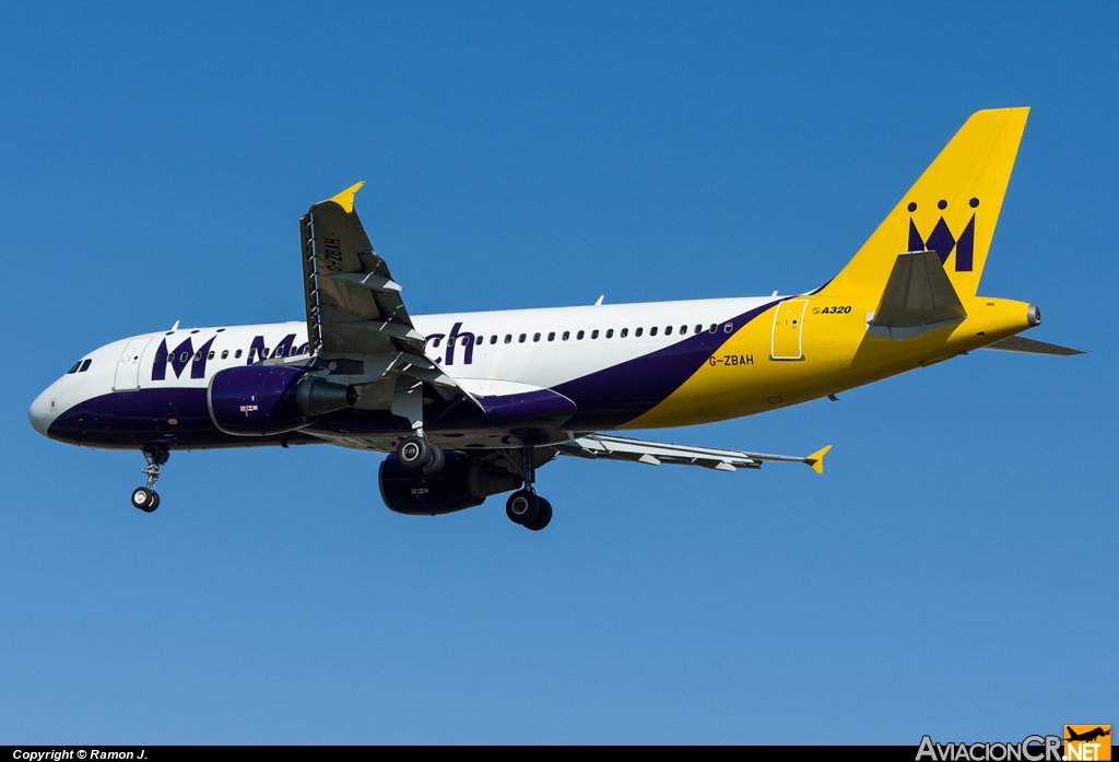 G-ZBAH - Airbus A320-214 - Monarch Airlines