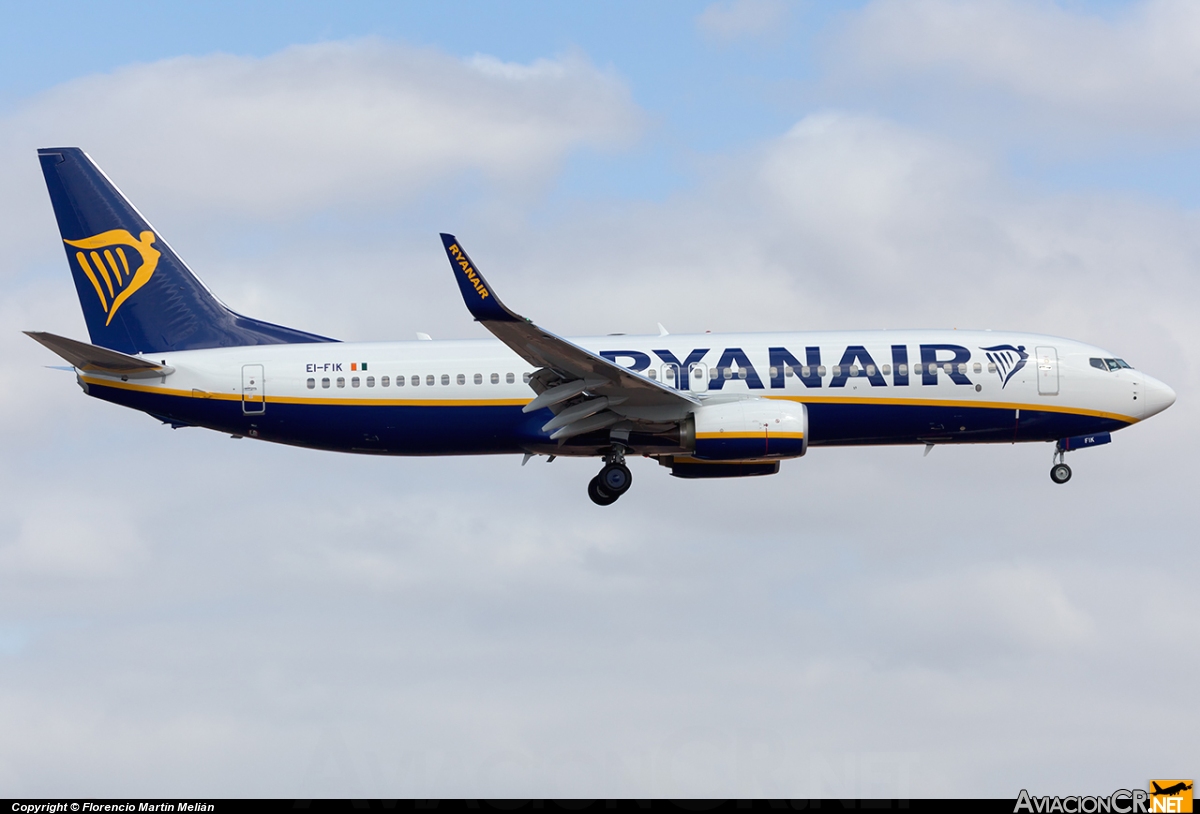 EI-FIK - Boeing 737-8AS - Ryanair