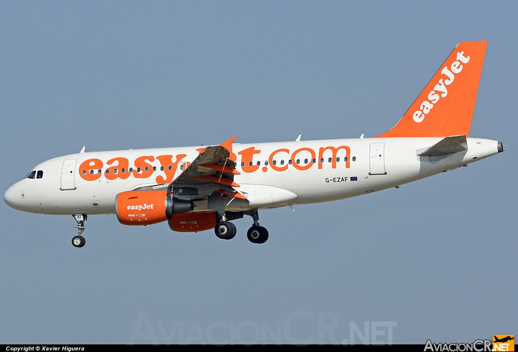 G-EZAF - Airbus A319-111 - EasyJet Airlines