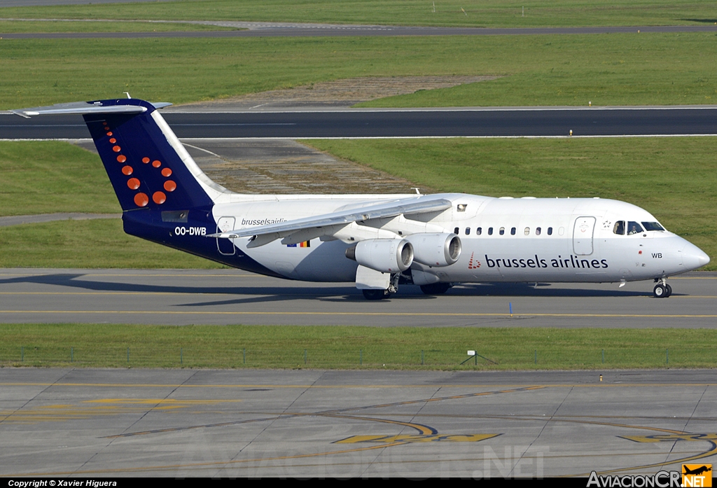 OO-DWB - British Aerospace Avro 146-RJ100 - Brussels airlines