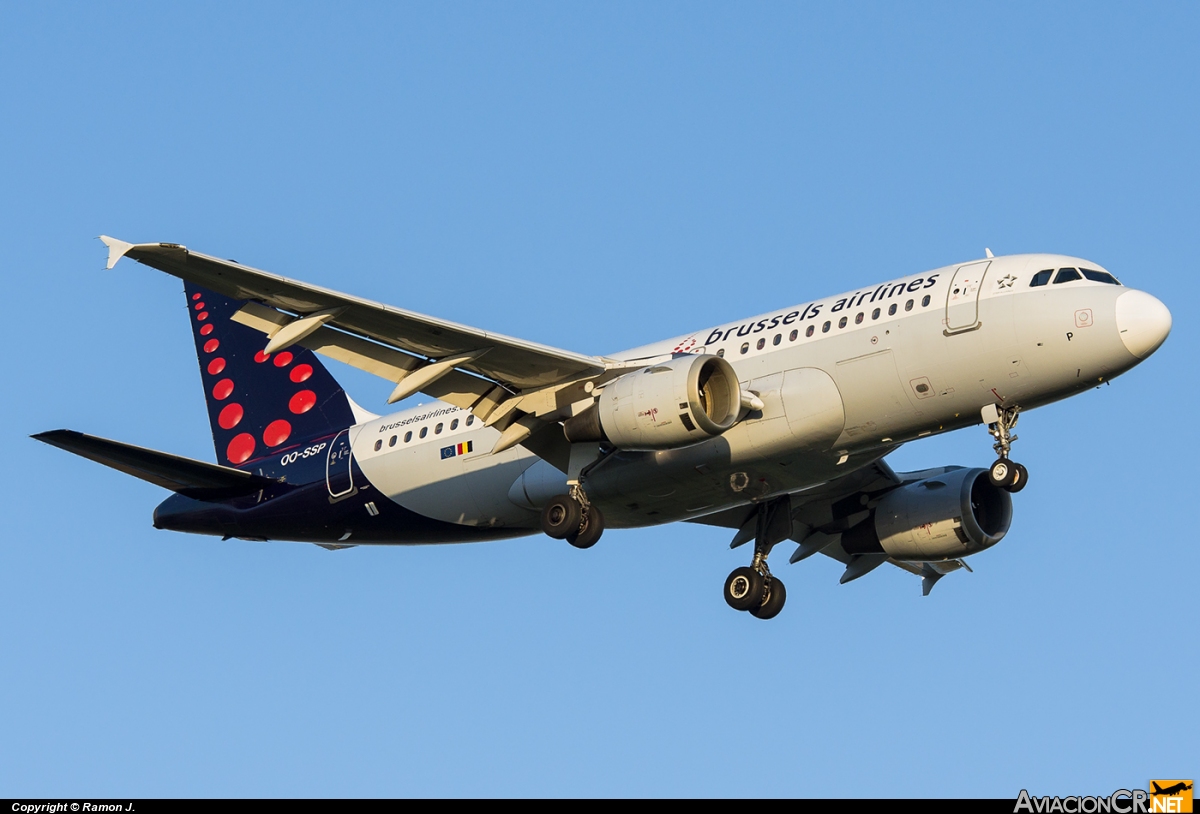 OO-SSP - Airbus A319-113 - Brussels airlines
