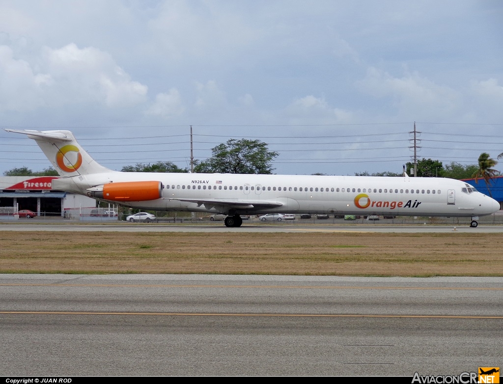 N926AV - McDonnell Douglas MD-83 (DC-9-83) - Orange Air 