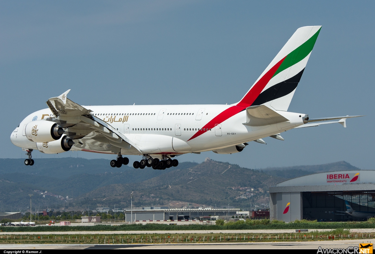 A6-EEY - Airbus	A380-861 - Emirates