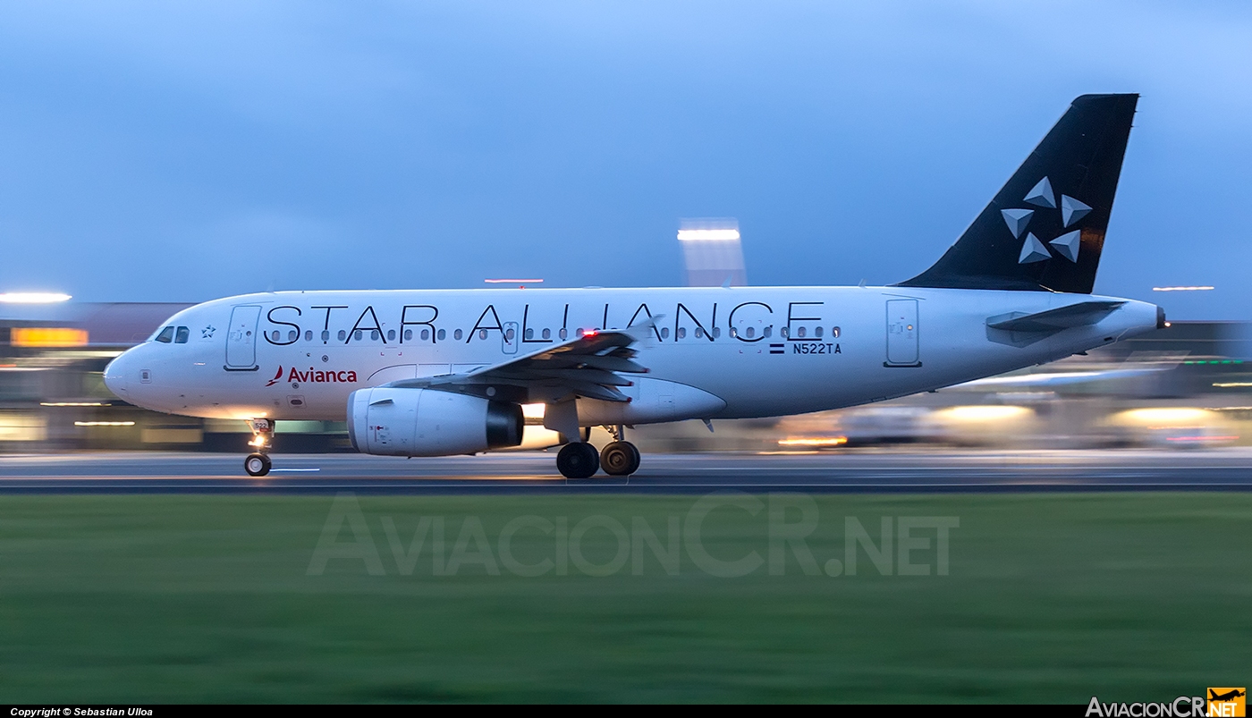 N522TA - Airbus A319-132 - Taca