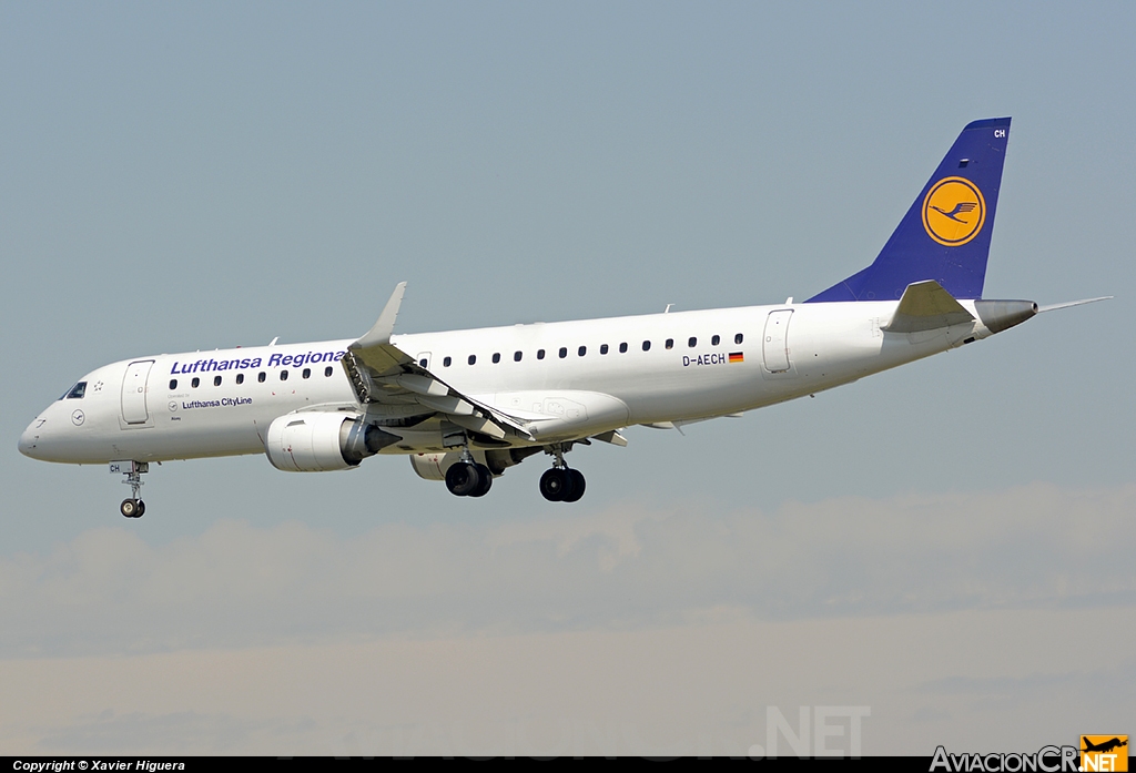 D-AECH - Embraer ERJ-190-100LR - Lufthansa Regional (CityLine)