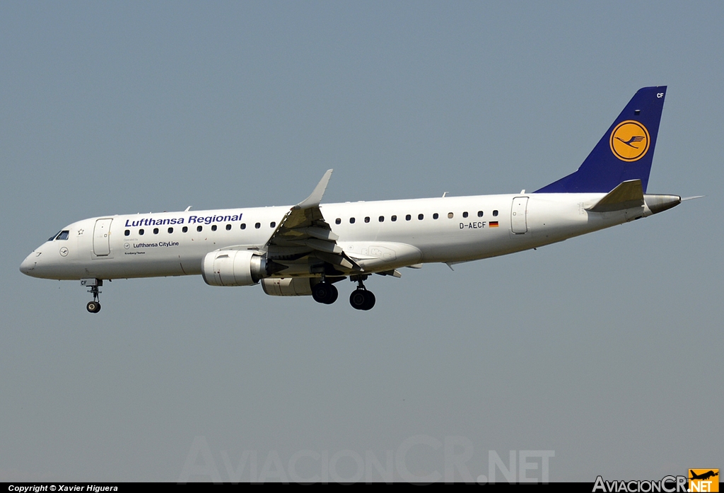 D-AECF - Embraer ERJ-190-100LR - Lufthansa Cityline