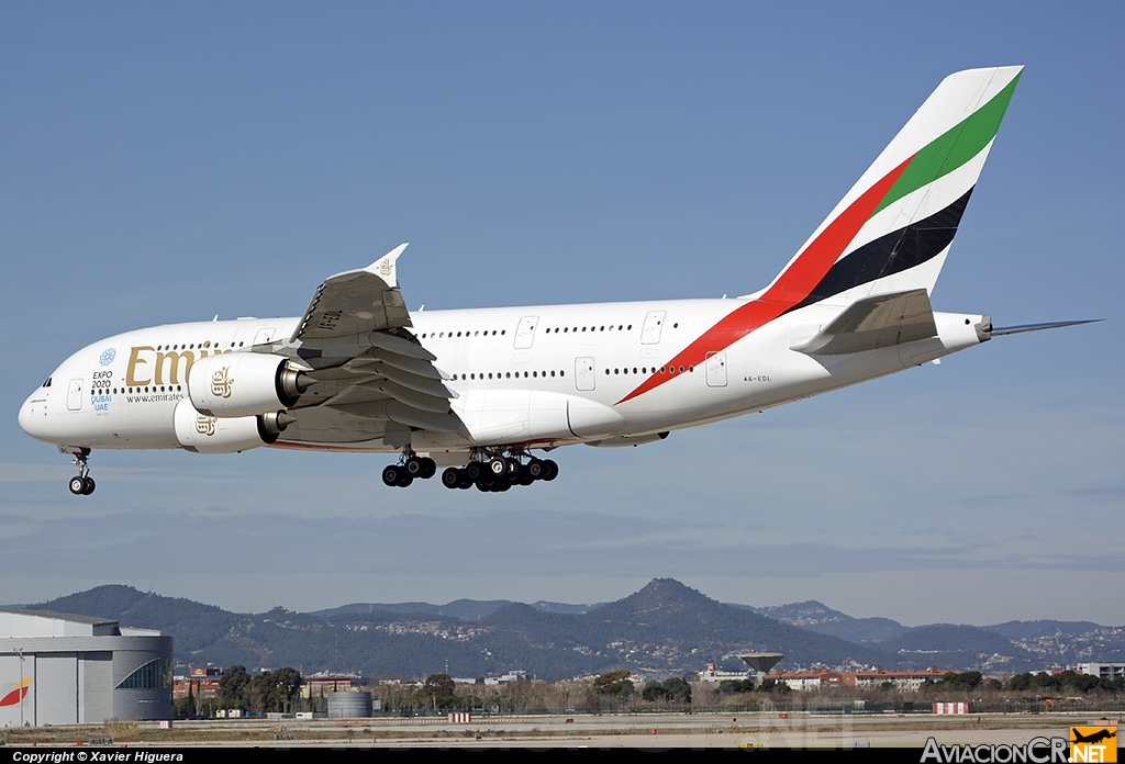 A6-EDL - Airbus A380-861 - Emirates