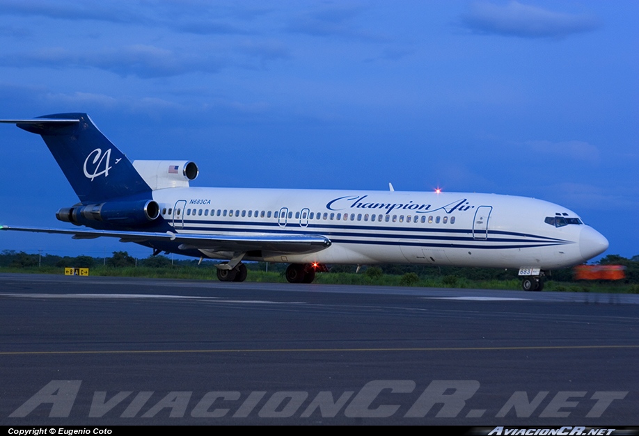 N683CA - Boeing 727-2S7 - Champion Air