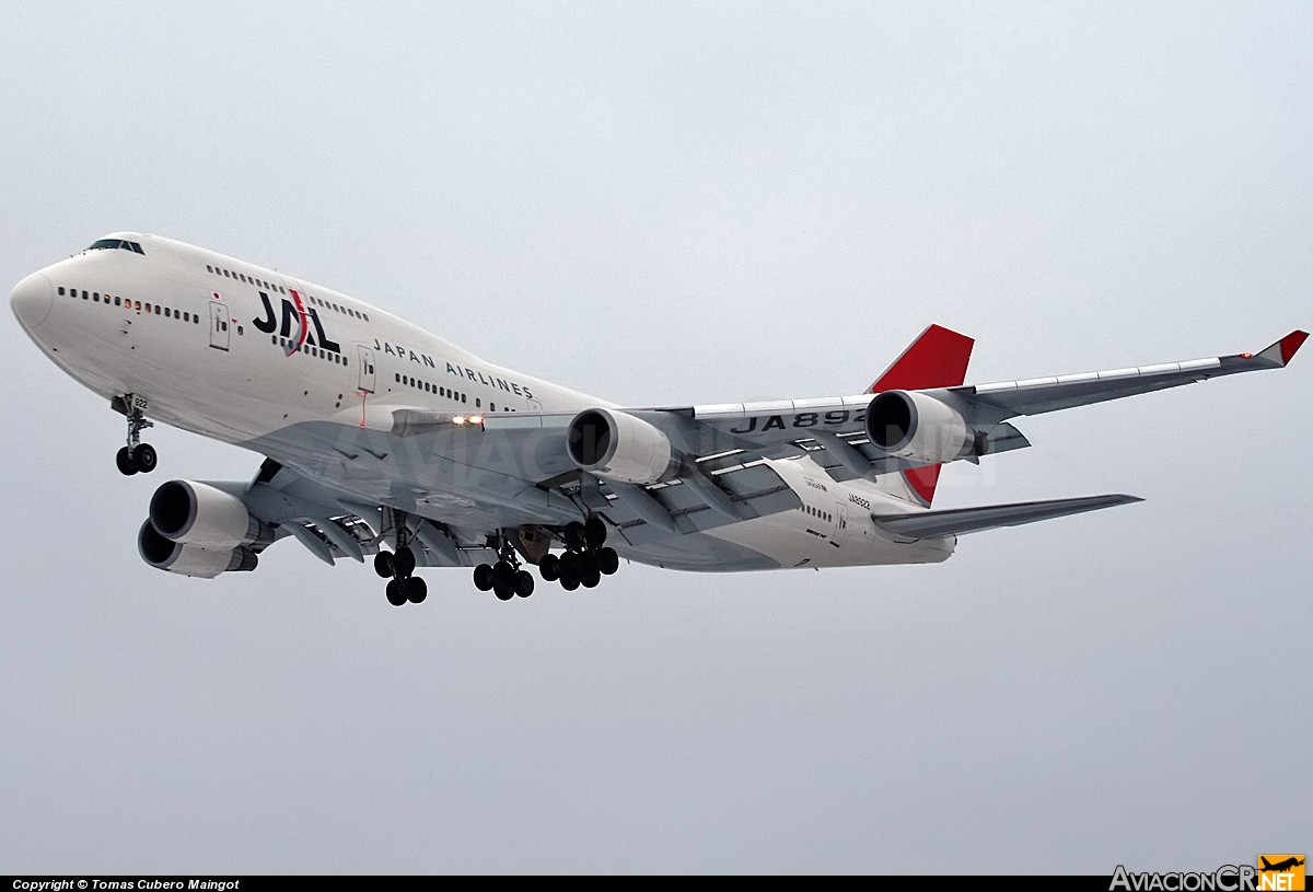 JA8922 - Boeing 747-446 - Japan Airlines