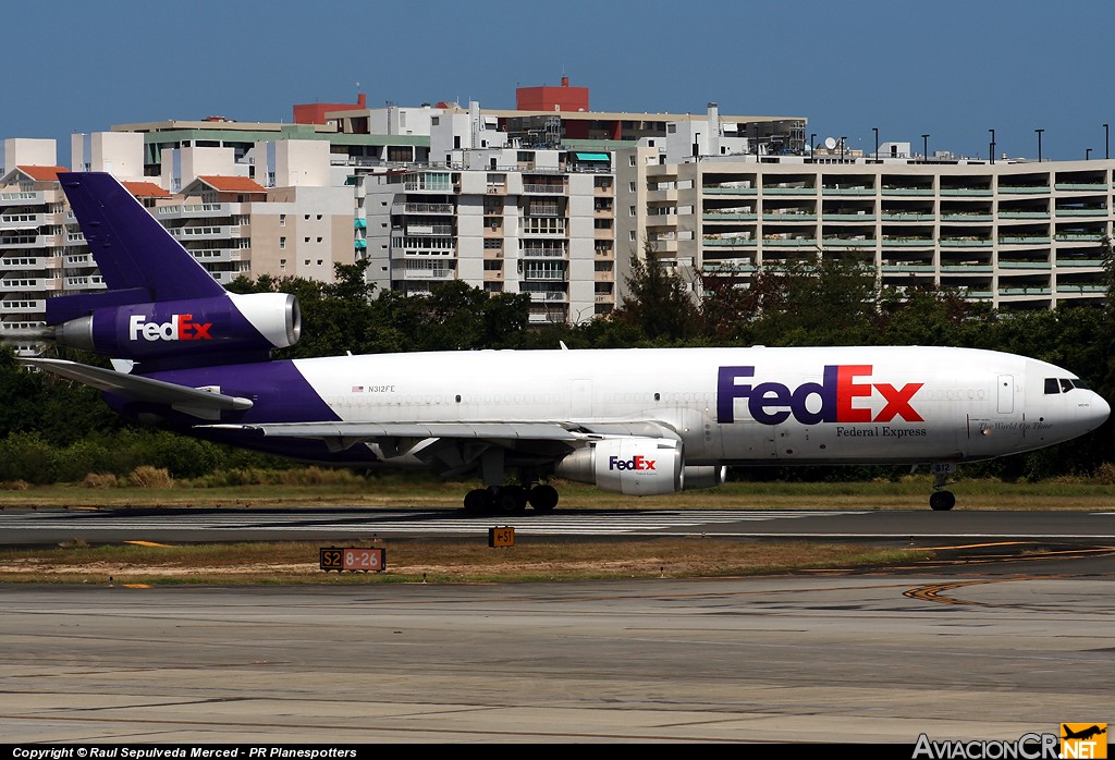 N312FE - McDonnell Douglas DC-10-10F - FedEx