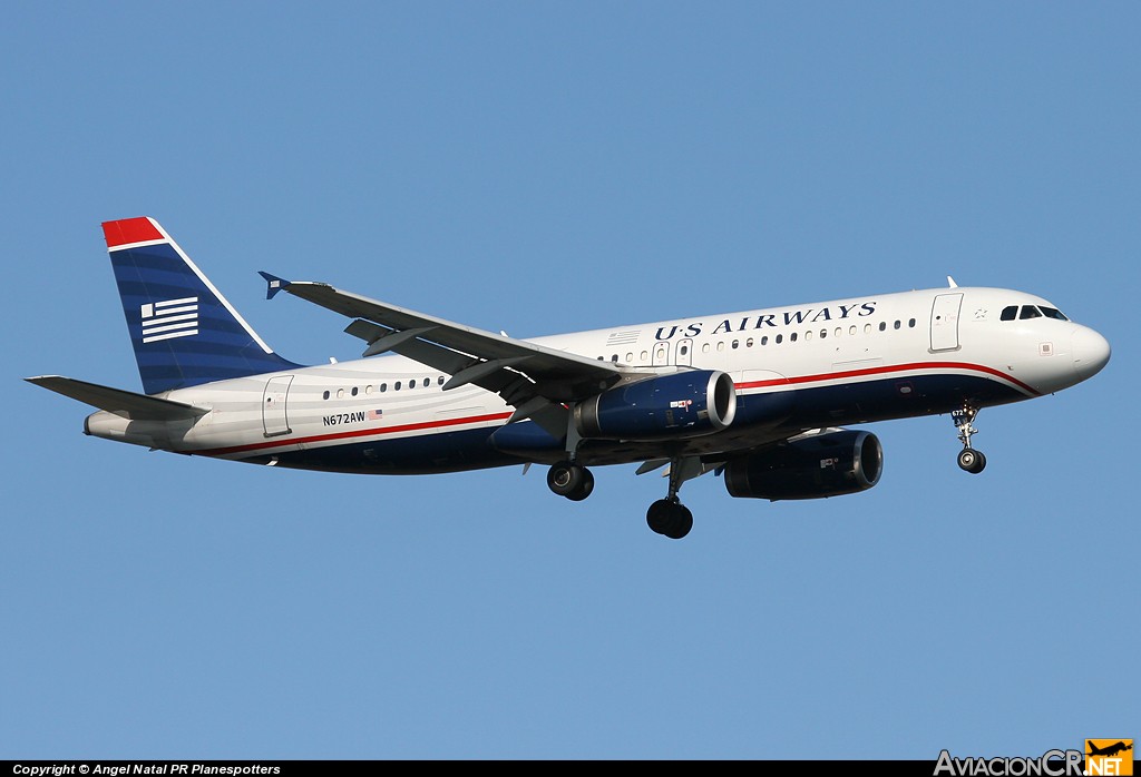 N672AW - Airbus A320-232 - US Airways