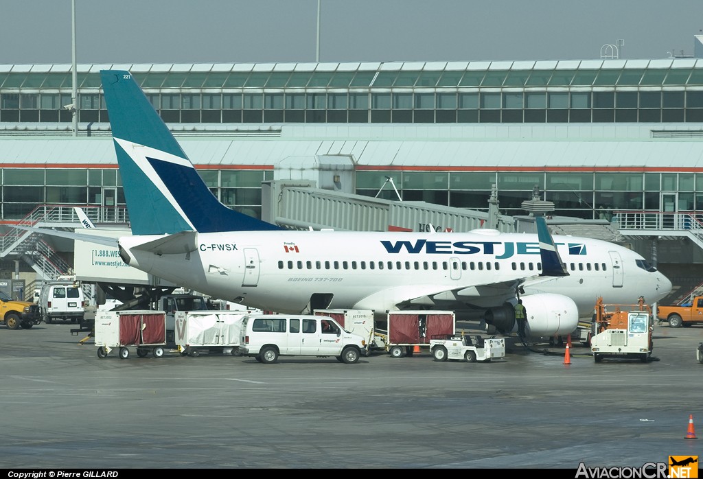 C-FWSX - Boeing 737-7CT - Westjet