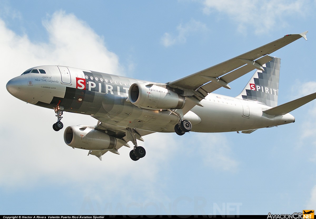 N521NK - Airbus A319-132 - Spirit Airlines