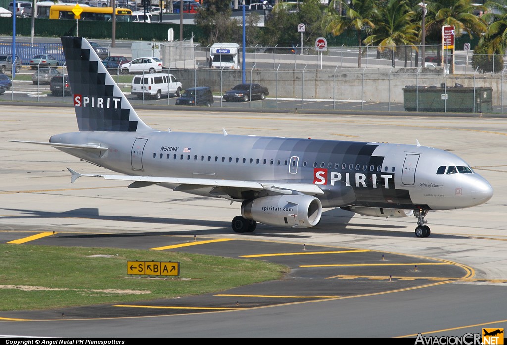 N516NK - Airbus A319-132 - Spirit Airlines