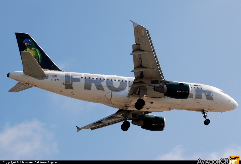 N937FR - Airbus A319-111 - Frontier Airlines