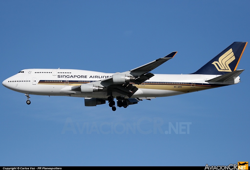 9V-SPH - Boeing 747-412 - Singapore Airlines