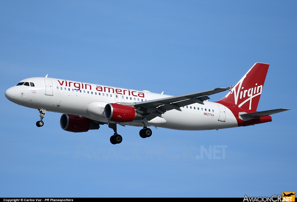 N627VA - Airbus A320-214 - Virgin America