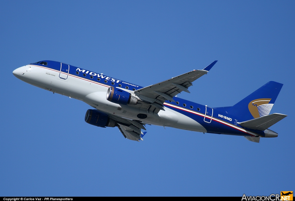 N818MD - Embraer ERJ-170-100SU - Midwest Connect