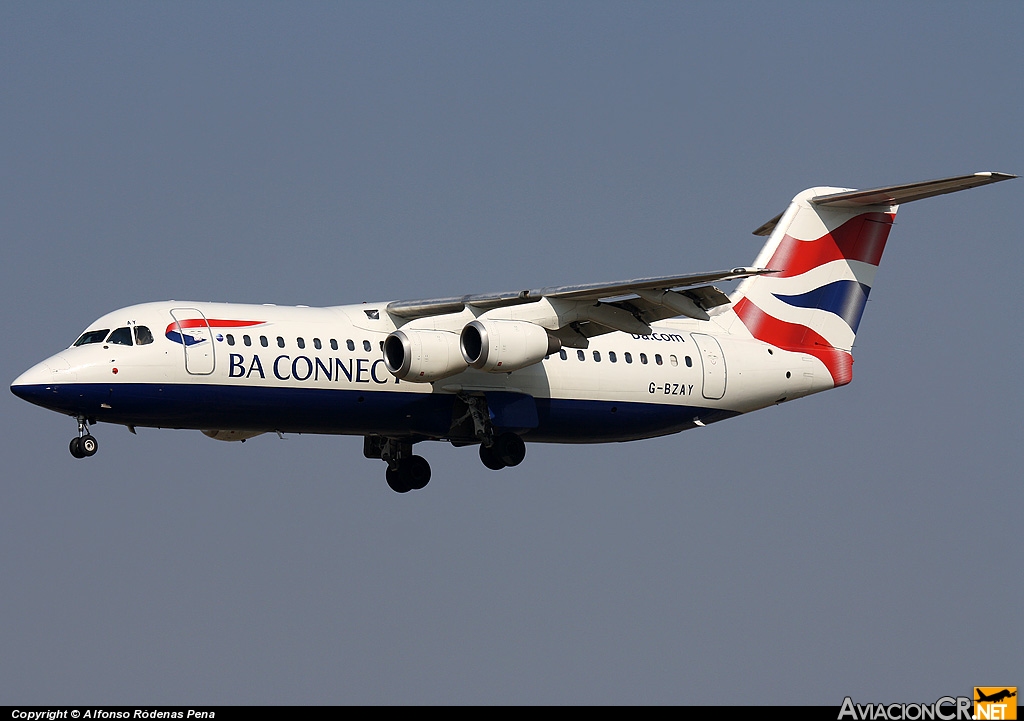 G-BZAY - British Aerospace Avro RJ100 - BA Connect