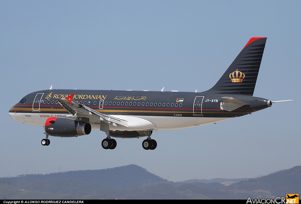 JY-AYN - Airbus A319-132 - Royal Jordanian