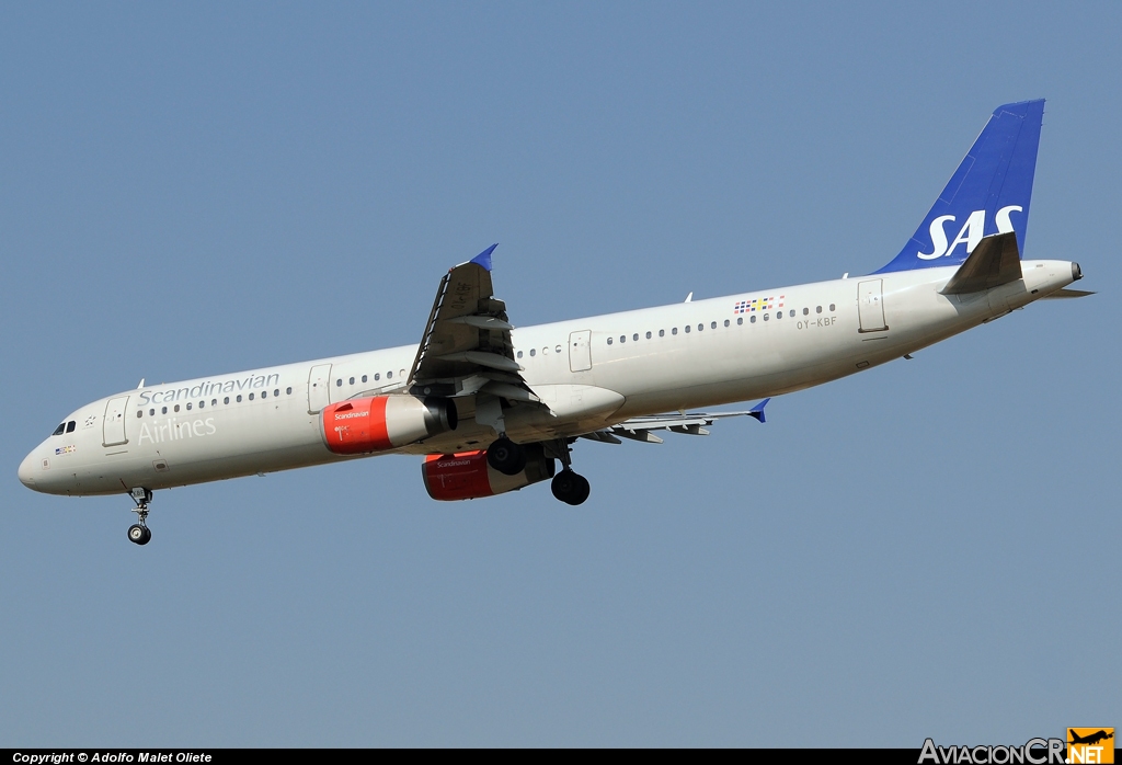 OY-KBF - Airbus A321-232 - Scandinavian Airlines - SAS