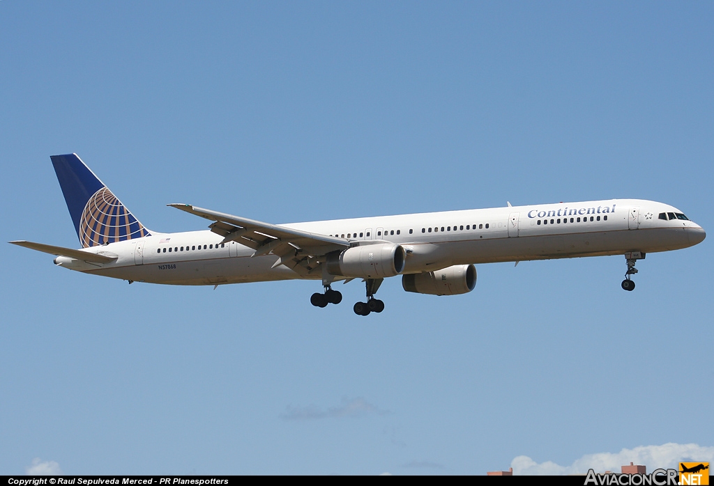 N57868 - Boeing 757-33N - Continental Airlines