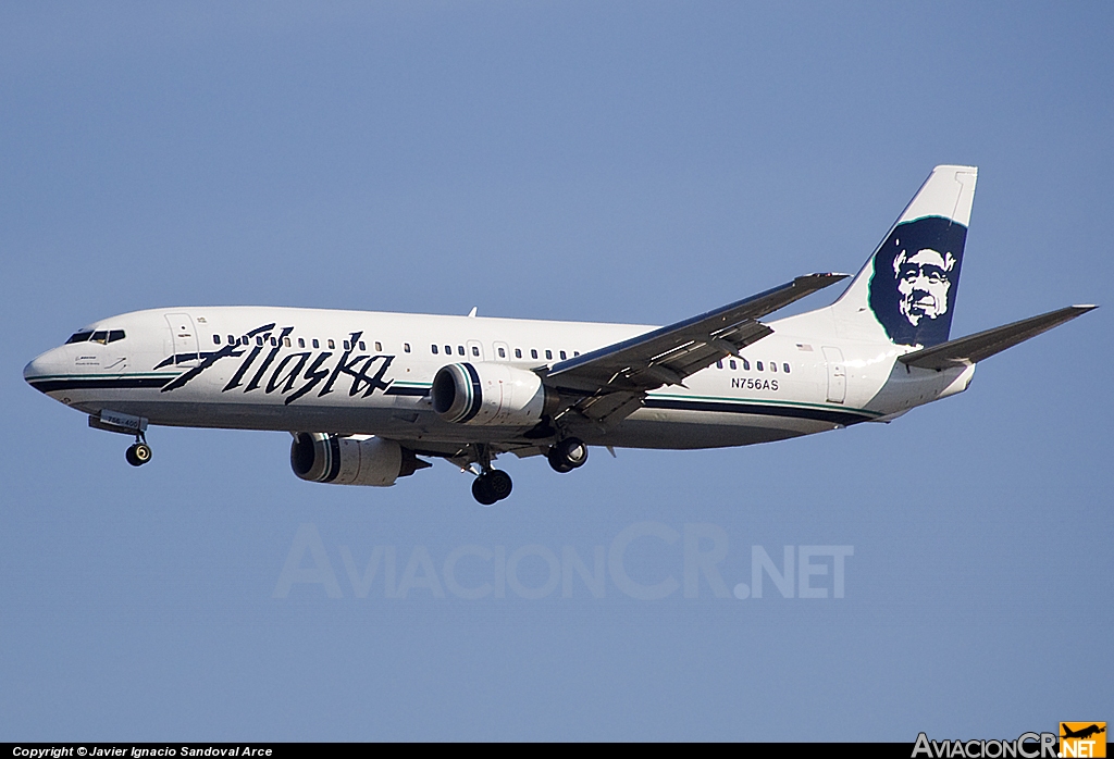 N756AS - Boeing 737-4Q8 - Alaska Airlines