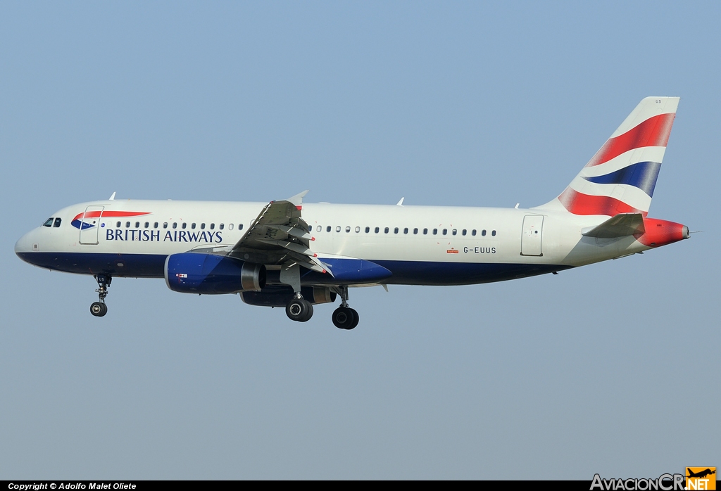 G-EUUS - Airbus A320-232 - British Airways