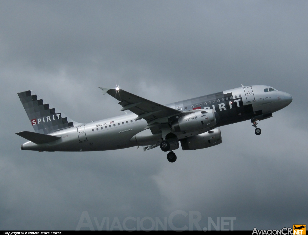 N516NK - Airbus A319-132 - Spirit Airlines