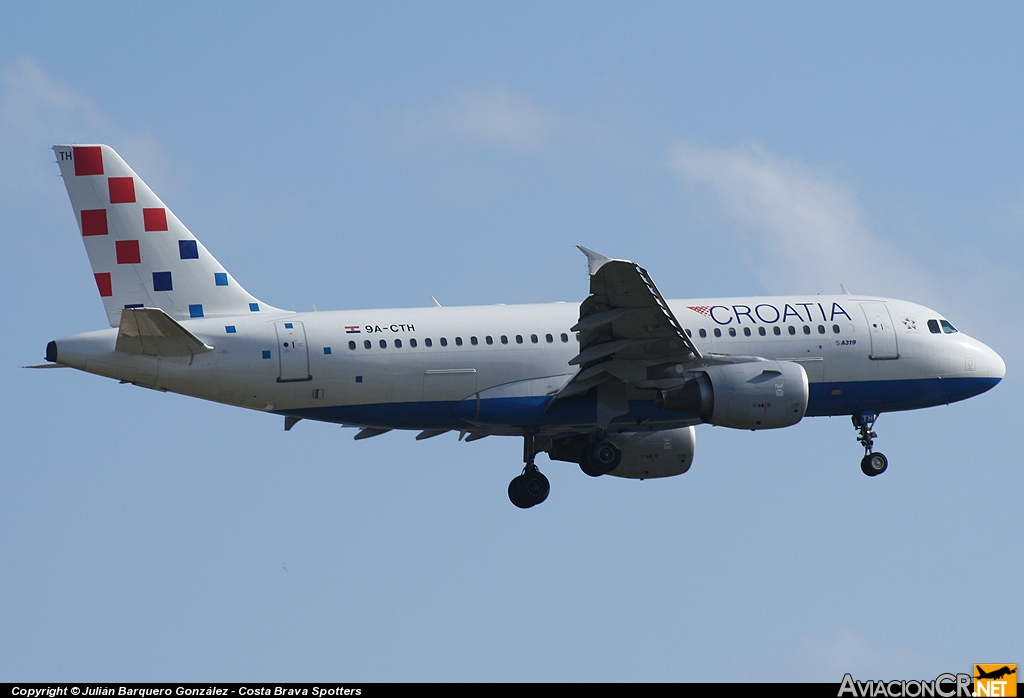 9A-CTH - Airbus A319-112 - Croatia Airlines