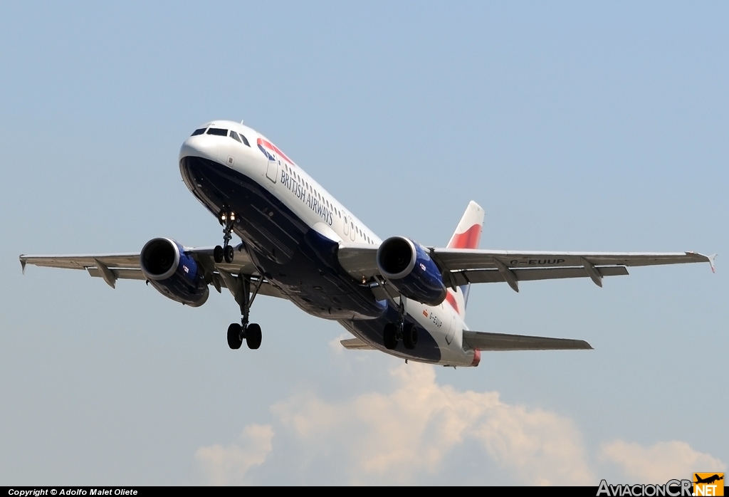G-EUUP - Airbus A320-232 - British Airways